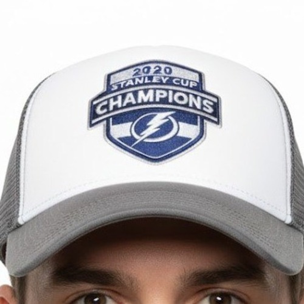 Tampa‎ Bay Lightning Hat 2020 Stanley Cup Champions Fanatics Trucker Cap NHL